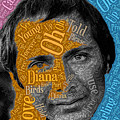 Paul Anka text art typography portrait
